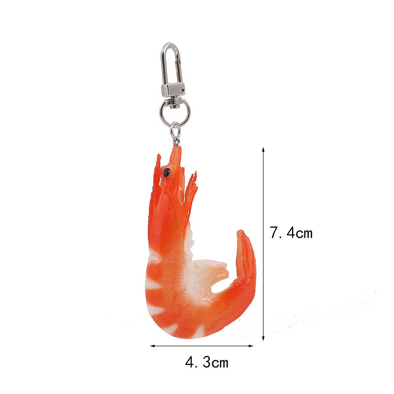 Wholesale PVC Seafood BBQ Keychain